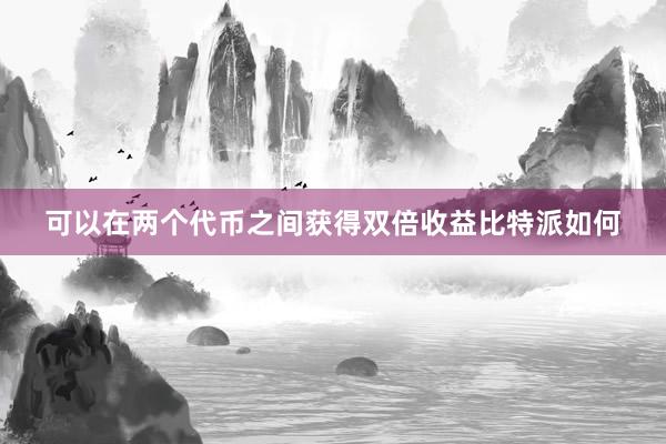 可以在两个代币之间获得双倍收益比特派如何