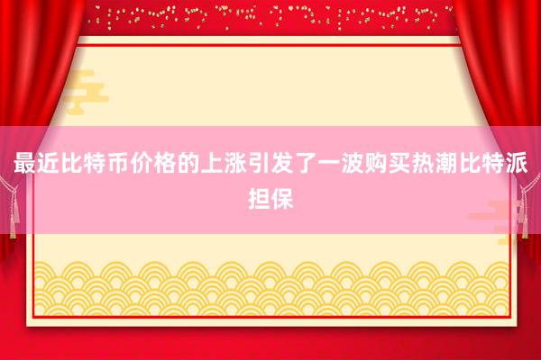 最近比特币价格的上涨引发了一波购买热潮比特派担保