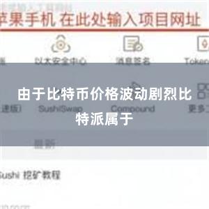 由于比特币价格波动剧烈比特派属于